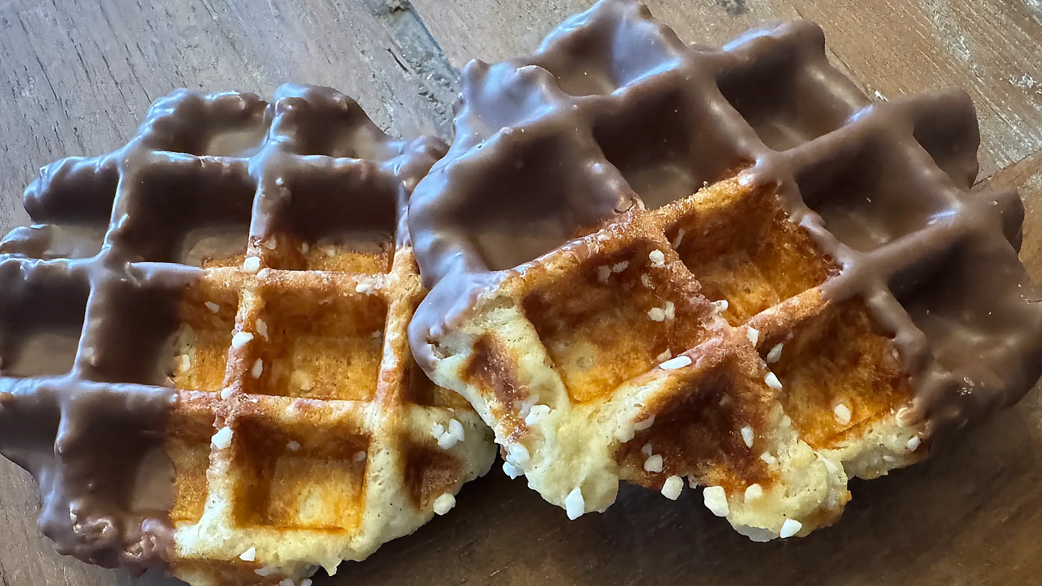 Lütticher Waffeln mit karamellisiertem Perlzucker
