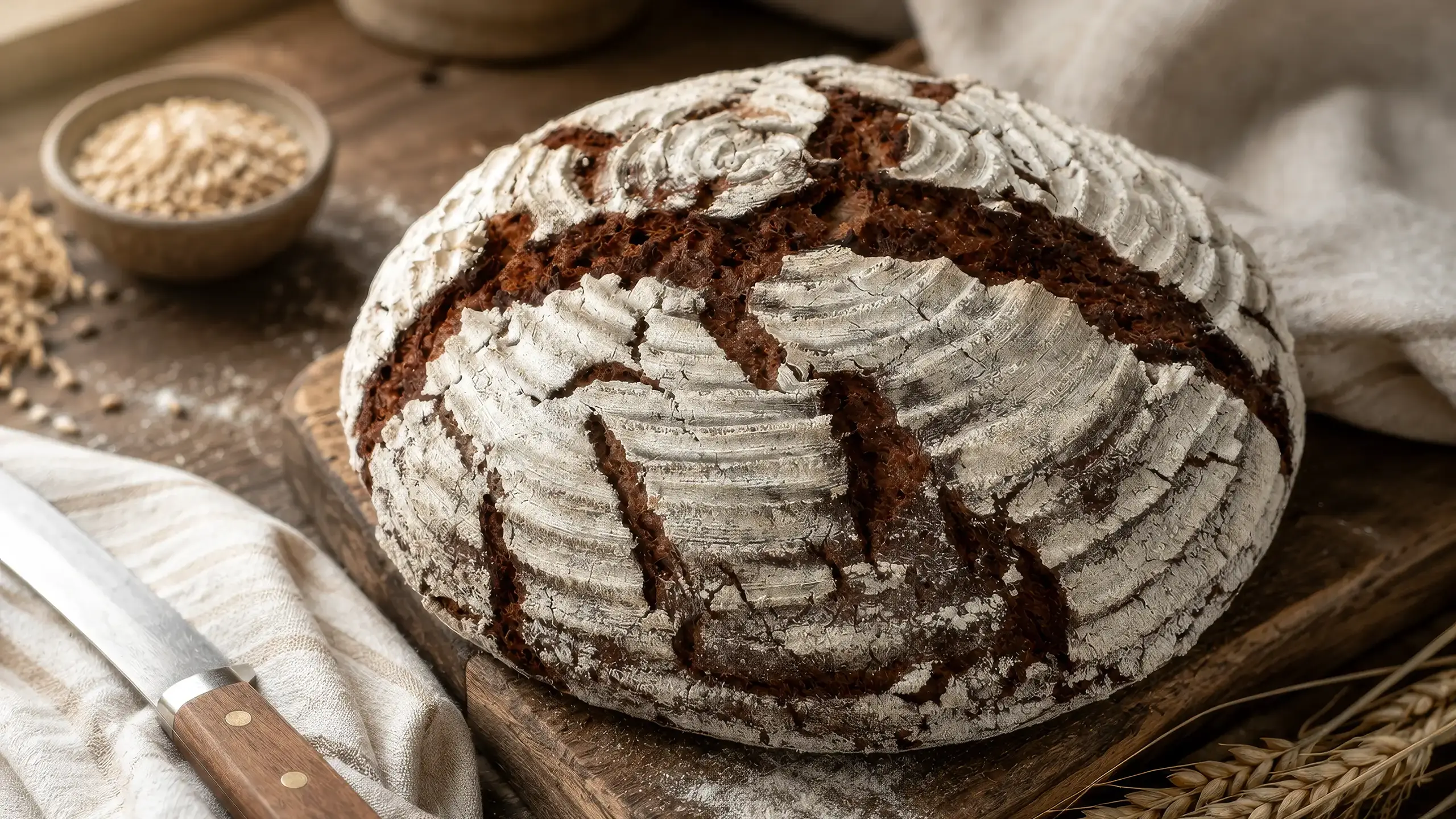 Roggenbrot mit Sauerteig