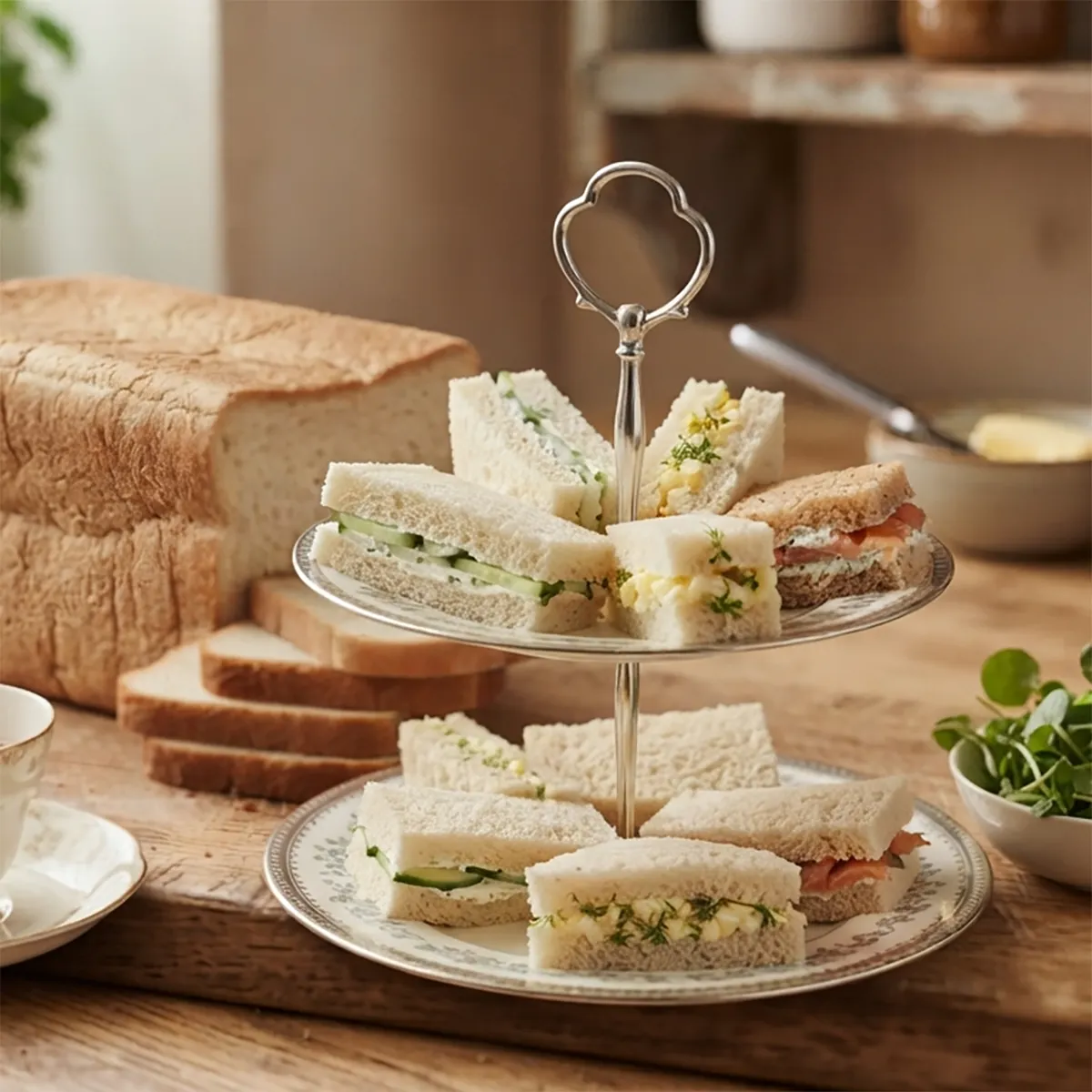 Sandwichbrot aus der geschlossenen Kastenform