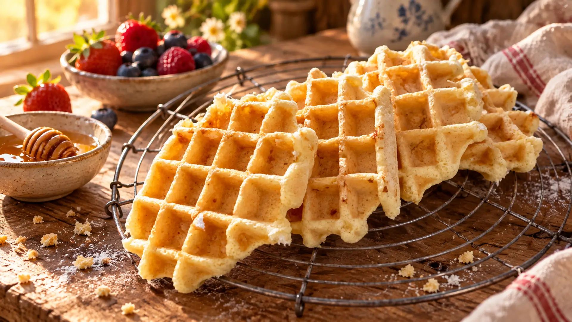 Leichte Waffeln